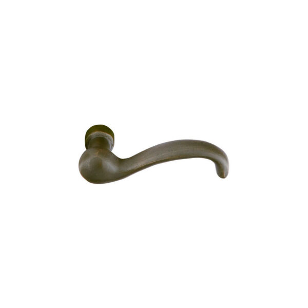 Emtek Hardware Sandcast Bronze Teton Door Lever, Shown In Medium Bronze