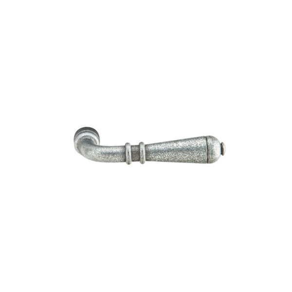 Emtek Hardware Normandy Wrought Steel Door Lever, Shown In Satin Steel