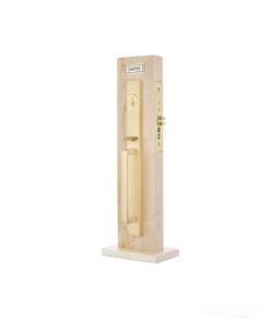 Emtek Hardware Brass Adelaide Mortise Entryset, Shown In Satin Brass