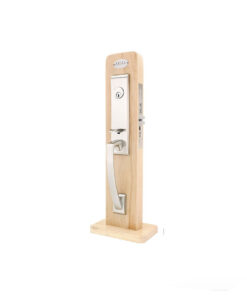 Emtek Hardware Brass Artemis Mortise Entryset, Shown In Satin Nickel