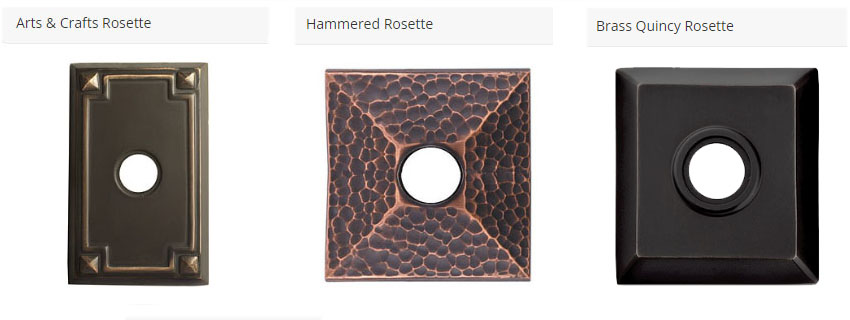 Emtek Hardware Arts & Crafts Door Lever w/Arts & Craft Rosette, Shown In Oil Rubbed Bronze - Image 6