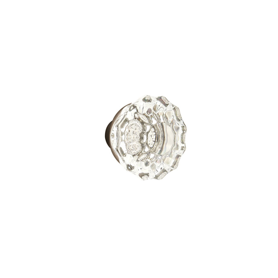 Emtek Hardware Bronze Astoria Crystal Clear Door Knob w/#2 Rosette, Shown In Flat Black Bronze - Image 3