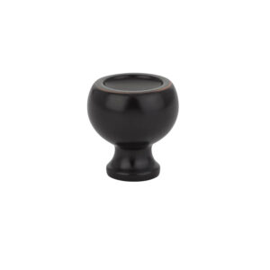 Alternative view of Emtek Hardware 86315, Atomic Cabinet Knob, 1-1/4" Diameter, Shown In Satin Brass