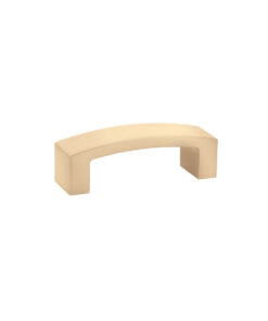 Emtek Hardware 86324,  Bauhaus Cabinet Pull, 3" CC, Shown In Satin Brass