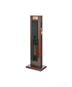 Emtek Hardware Brass Craftsman Mortise Entryset, Shown In Flat Black