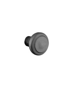 Alternative view of Emtek Hardware Sandcast Bronze Butte Door Knob w/#3 Rosette, Shown In Flat Black Bronze