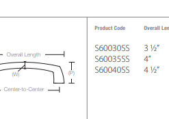 Alternative view of Emtek Hardware S60030SS, Brushed Stainless Steel Delta Cabinet Pull, 3" CC