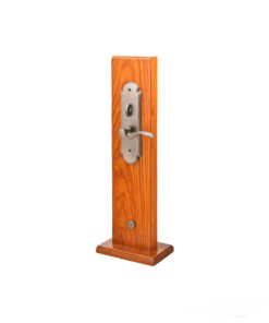 Alternative view of Emtek Hardware Brass Charleston Mortise Entryset, Shown In Pewter