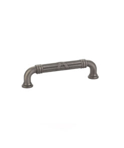 Emtek Hardware 86284, Ribbon & Reed Estate Cabinet Pull, 3-1/2" C-C, Shown In Pewter