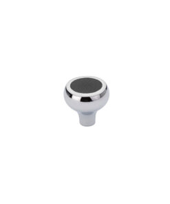 Emtek Hardware 86369-US26, Carbon Fiber Black Cabinet Knob, 1-3/4" Diameter, Polished Chrome