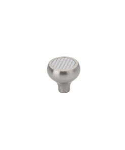 Emtek Hardware 86370-US15, Carbon Fiber Silver Cabinet Knob, 1-1/4" Diameter, Satin Nickel