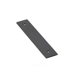 Emtek Hardware 86435, Art Deco Rectangular Backplate For Cabinet Pull, 1" x 5-1/4", Shown In Oil Rubbed Bronze