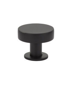 Emtek Hardware 86323, Cadet Cabinet Knob, 1-3/4" Diameter, Shown In Flat Black