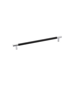 Emtek Hardware 86377-US26, Carbon Fiber Black Bar Pull, Cabinet Pull, 3-1/2" C-C, Polished Chrome