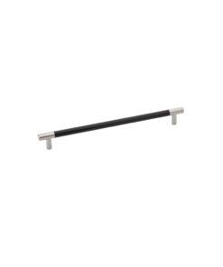Emtek Hardware 86376-US15, Carbon Fiber Black Bar Pull, Cabinet Pull, 3" C-C, Satin Nickel