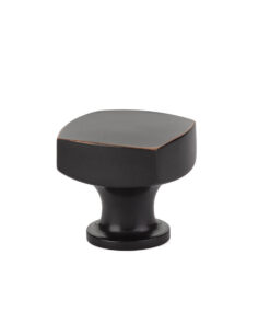 Alternative view of Emtek Hardware 86451, Freestone Cabinet Knob, 1-1/2" Diameter, Shown In Flat Black