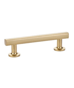 Emtek Hardware 86454, Freestone Cabinet Pull, 4" CC, Shown In Satin Brass