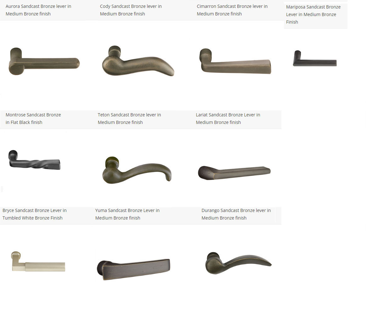 Emtek Hardware Sandcast Bronze Sonoma Mortise Entryset, Shown In Medium Bronze - Image 5