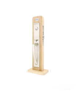 Emtek Hardware Brass Hera Mortise Entryset, Shown In Satin Nickel