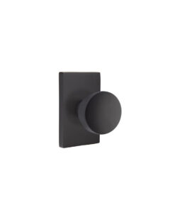 Alternative view of Emtek Laurent Door Knob w/Urban Modern Rosette, Shown In Satin Nickel