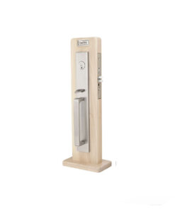 Emtek Hardware Brass Lugano Mortise Entryset, Shown In Satin Nickel