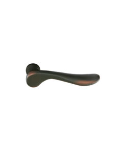 Alternative view of Emtek Luzern Brass Door Lever w/Square Rosette, Shown in Oil Rubbed Bronze