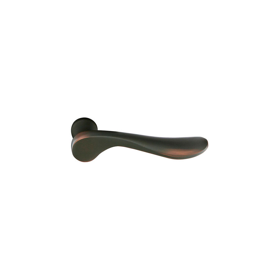 Emtek Luzern Brass Door Lever w/Square Rosette, Shown in Oil Rubbed Bronze - Image 2