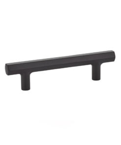 Emtek Hardware 86679, Mod Hex Cabinet Pull, 5" C-C, Flat Black