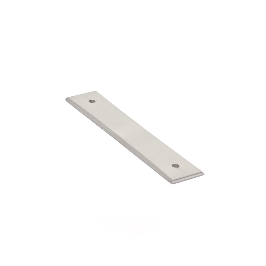 Emtek Hardware 86419-US15, Neos Backplate For Cabinet Pull, 4" C-C, Satin Nickel