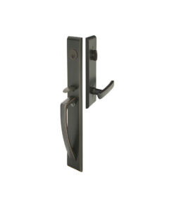 Emtek Hardware Orion Brass Tubular Entryset w/Geneva Lever Shown In Oil Rubbed Bronze