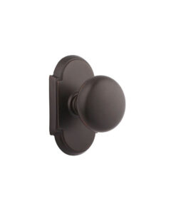 Alternative view of Emtek Hardware Providence Door Knob w/Regular Rosette, Shown In French Antique