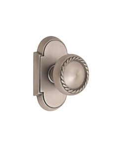 Alternative view of Emtek Hardware Rope Door Knob w/#8 Rosette, Shown In Oil Rubbed Bronze