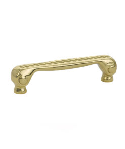 Emtek Hardware 86126, Rope Cabinet Pull, 3-1/2" C-C, Shown In Polished Brass