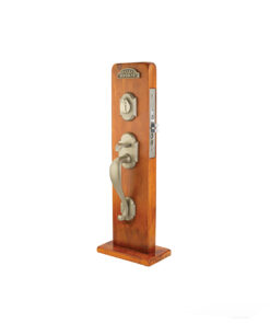 Alternative view of Emtek Hardware Sandcast Denver Mortise Entryset, Shown In Medium Bronze