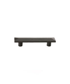Alternative view of Emtek Hardware 86330, Sandcast Bronze Pyramid Cabinet Pull, 4" C-C. Shown In Tumbled White Bronze