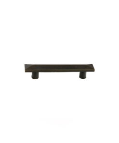 Emtek Hardware 86329, Sandcast Bronze Pyramid Cabinet Pull,  3-1/2" C-C. Shown In Medium Bronze
