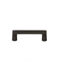 Alternative view of Emtek Hardware 86332, Sandcast Bronze Rail Cabinet Pull, 3" C-C. Shown In Tumbled White Bronze