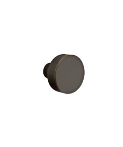 Alternative view of Emtek Hardware Sandcast Bronze Round Door Knob w/#2 Rosette, Shown In Medium Bronze