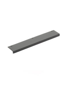 Emtek Hardware 86664, Sandcast Bronze Rustic Modern Edge Cabinet Pull, 1-1/2" C-C. Shown In Flat Black Bronze