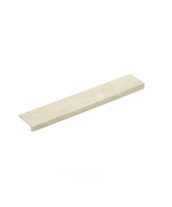Emtek Hardware 86665, Sandcast Bronze Rustic Modern Edge Cabinet Pull, 4-1/2" C-C. Shown In Tumbled White Bronze