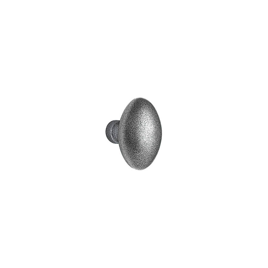 Emtek Hardware Savannah Black Wrought Steel Door Knob w/#3 Rosette, Shown In Flat Black Steel - Image 3