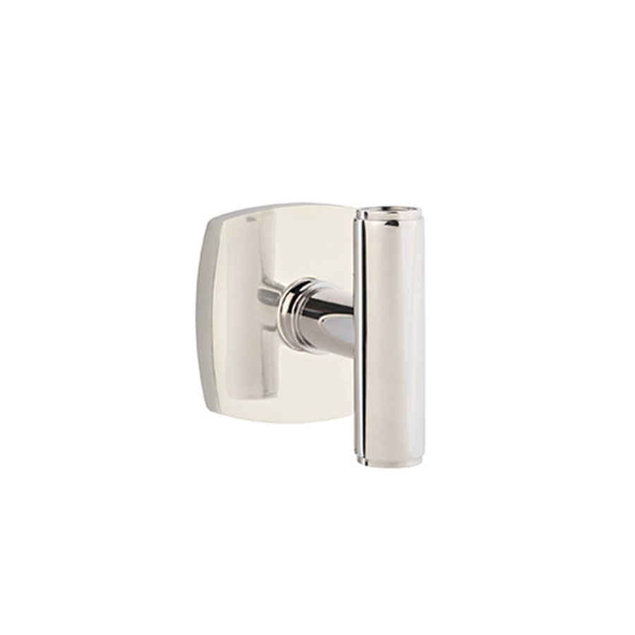 Emtek The Ace Door Knob w/Square Rosette, Shown In Satin Rose Gold - Image 9