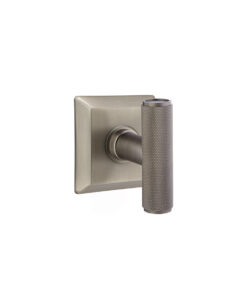 Alternative view of Emtek The Ace Knurled Door Knob w/Urban Modern Rosette, Shown In French Antique