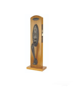 Emtek Tuscany Bronze Da Vinci Mortise Entryset, Shown In Medium Bronze