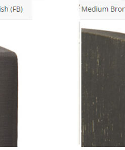 Alternative view of Emtek Hardware Tuscany Bronze Octagon Door Knob, Shown In Flat Black