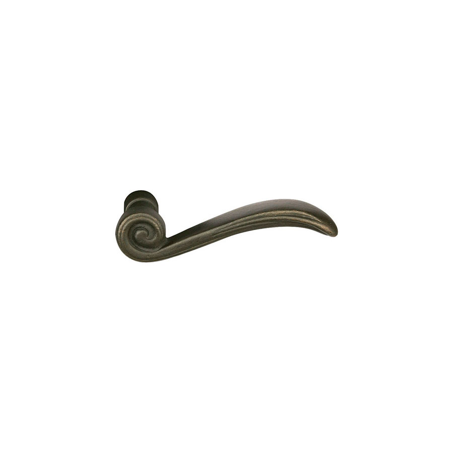 Emtek Hardware Medici Tuscany Bronze Door Lever w/#14 Rosette, Shown In Medium Bronze - Image 3