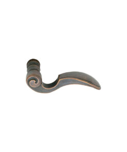 Alternative view of Emtek Hardware Napoli Tuscany Bronze Door Lever w/#12 Rosette, Shown In Medium Bronze