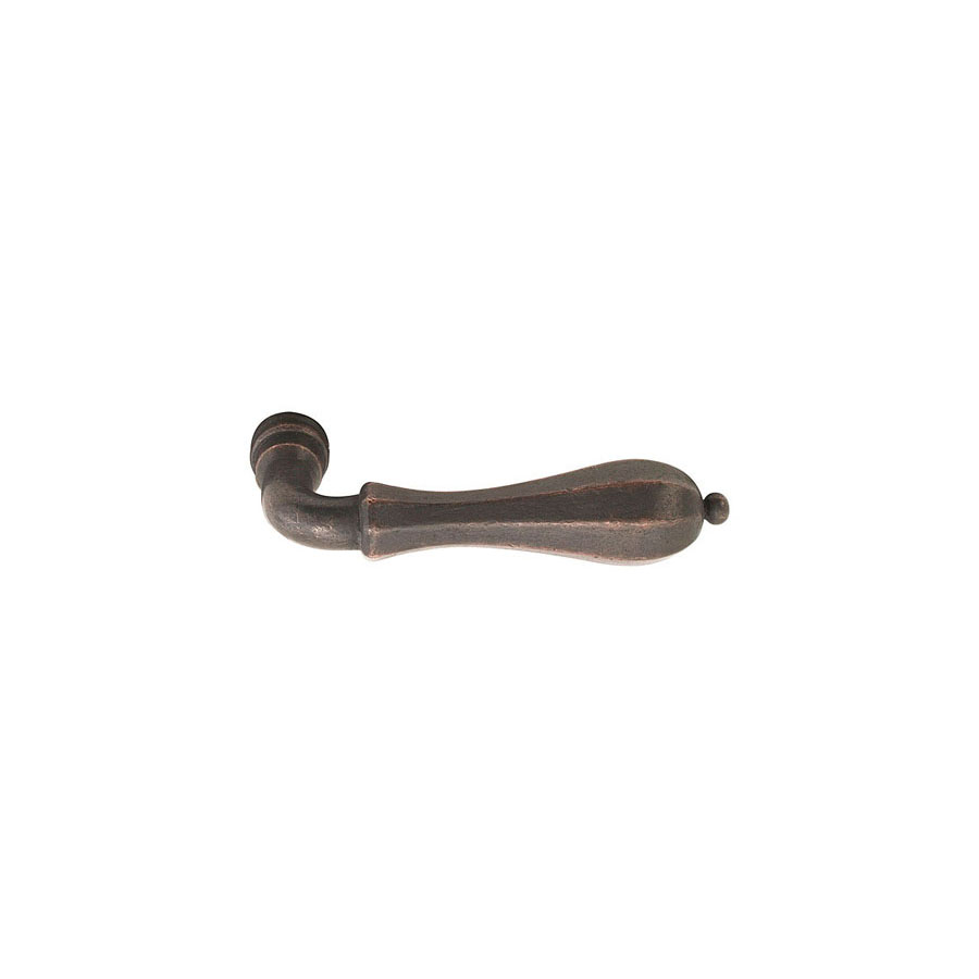 Emtek Hardware Octagon Tuscany Bronze Door Lever w/#15 Rosette, Shown In Medium Bronze - Image 2