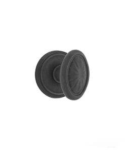 Emtek Hardware Tuscany Bronze Parma Door Knob, Shown In Flat Black