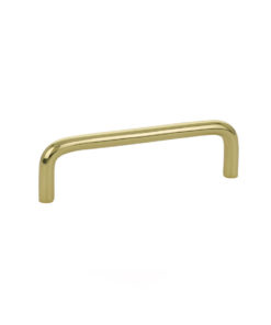 Emtek Hardware 86133, Wire Cabinet Pull, 4" C-C, Shown In Polished Brass